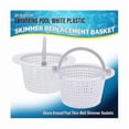 thumbnail image 4 of Replacement Basket Compatible with Above Ground Pool Skimmer (2-Pack) - Fits Through-Wall Skimmers White, 4 of 5