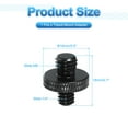 thumbnail image 2 of Uxcell Tripod Screw Adapter 1/4" Male to M8 Male, Tripod Nut Connectors Camera Mount Screw Camera Double Head Converter, 2 of 7