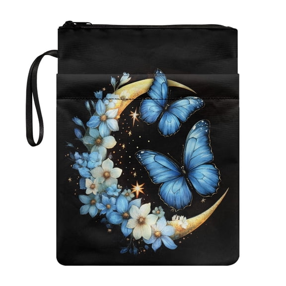 HELLHERO Book Cover Sleeve Pouch with Decorative Design Polyester Book Sleeve with Washable for Journal Book Cover Carrying Case Waterproof