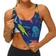 thumbnail image 3 of Fotbe Dinosaurs Sujetador Deportivo Largo sin Aros para Mujer con Almohadillas y Soporte Medio, Transpirable y Absorbente, Camiseta Tipo Chaleco o Tank Top-Medium, 3 of 8