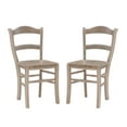 thumbnail image 2 of Linon Lantana Wood Dining Side Accent Chair, Set of 2, Natural, 2 of 11