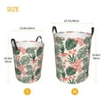 thumbnail image 5 of Balery Lilies Flowers Round Laundry Basket with Handles Waterproof Freestanding Laundry Hamper for Clothes Toys in the Dorm and Family-Medium, 5 of 8