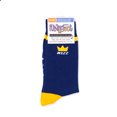 thumbnail image 4 of FunnyFeet Striped Dress Socks for Men, Blue, 4 of 5
