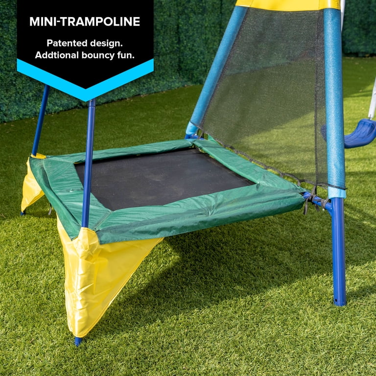 Sportspower 7-Station Playground Swing Set with Trampoline, 2
