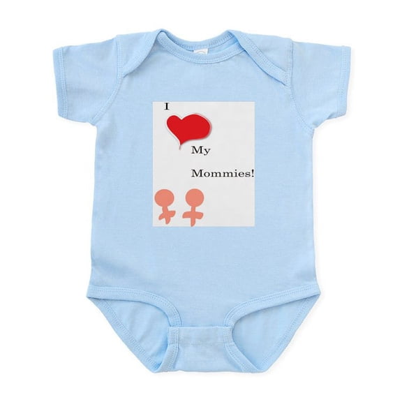 CafePress - I Love My Mummies! Infant Bodysuit - Baby Light Bodysuit, Size Newborn - 24 Months