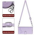 thumbnail image 3 of For Samsung Galaxy S26 Ultra 5G 6.9" RFID Blocking Protective Purse Case Cat Embossed Strong Magnetic Attachment/Closure, Card Slots/Pocket, PU Leather Flip Wallet Case With Hanging Rope,Purple, 3 of 8