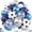 Blue-Silver, variant on 100 Pack Light Blue-White Balloons – 10 Inch Latex Balloons for Balloon Arch Kit, Birthday Party Decorations, Helium or Air, Bulk Balloons for Boys, Girls, Weddings