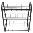 thumbnail image 3 of Countertop Organizer, Countertop Spice Rack Protective Balustrade 3 Tier Steel Mesh Rust Proof  for Bathroom, 3 of 8
