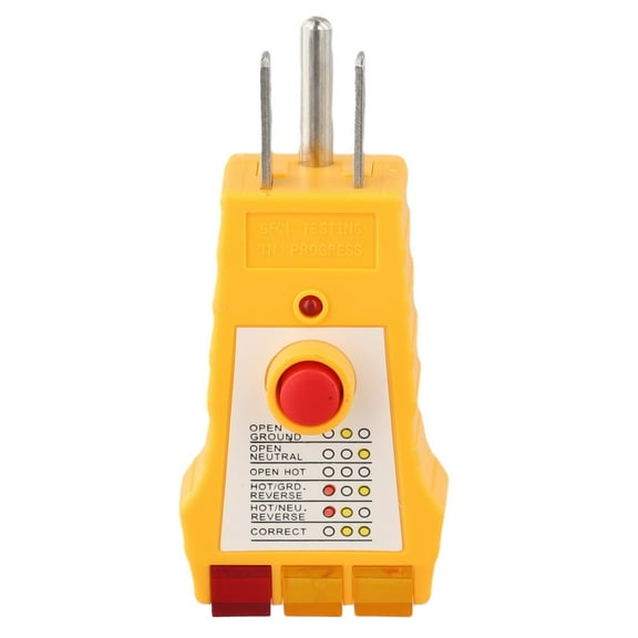 305B Socket Safety Tester Detector 110V-125V AC Handheld Check Receptacle Tester