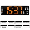thumbnail image 2 of Reloj Doble Propósito para Sentarse Y 13 Pulgadas Con Múltiples Despertadores Y Reloj Cuenta Atrás (carcasa Negra Con Naranja), 2 of 9