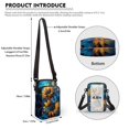 thumbnail image 6 of HELLHERO Sunflower and Calf Pattern Design Adjustable Strap Shoulder Bags for Adult Travel, Outdoor and Daily Use Small Crossbody Purse Polyester 4.33x1.97x7.09, 6 of 7