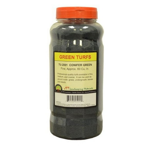 Jtt Scenery Products Green Turf, Conifer Green, Fine60 Cubic Inch