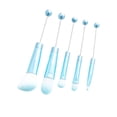 thumbnail image 3 of Kit de 5 brochas de maquillaje, brochas de maquillaje multifuncionales para bricolaje, para sombras de ojos para adultos, mujeres, novias y mejores Azul, 3 of 8