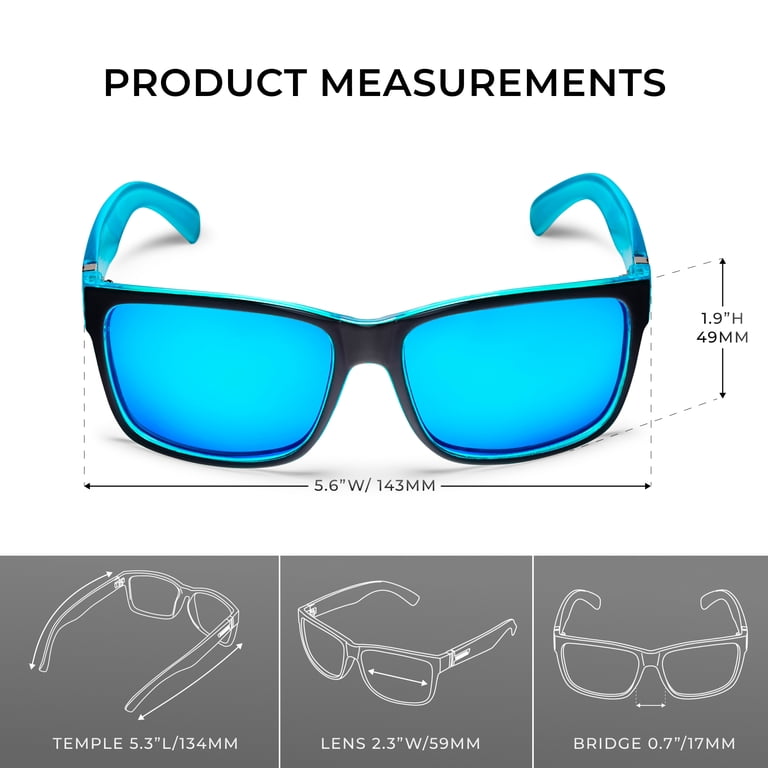Xagger Two-Tone Square Polarized Sunglasses for Men Women  display picture 1