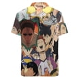 thumbnail image 4 of Haikyuu Characters Men's Casual Button-Down Shirts Summer Short Sleeve Tee Shirt Daily Hawaiian Beach Shirt Top With Pocket, 4 of 9