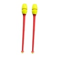 thumbnail image 3 of Conjunto de 2 piezas de gimnasia rítmica, equipo de entrenamiento profesional de 45,5 cm para cabeza amarilla vara roja, 3 of 9