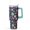 Greenish-blue, variant on 40oz Holiday Tumbler with Lid and Straw, Stainless Steel Cup with Handle Travel Coffee Mug, Xmas Presents for Adults