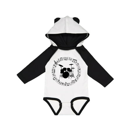 

Inktastic Drummer Percussionist Music Gift Gift Baby Boy or Baby Girl Long Sleeve Bodysuit