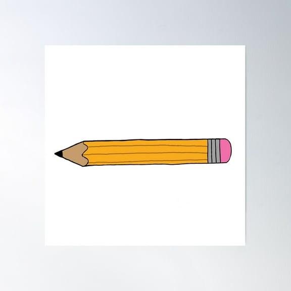 Pencil Poster Wall Art, Modern Wall Decor For Living Room Bedroom, 8x12 UNFRAMED