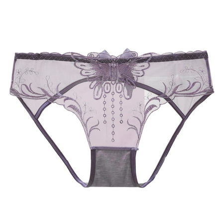 

Womens Underwear Lace Breathable Lace Hollow Out And Raise The Pure Brief Panties For Women