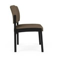 thumbnail image 4 of Fauteuil d'Appoint Sans Accoudoirs Lenox en Acier pour Réception / Acier Noir / Brun, 4 of 5