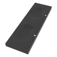 thumbnail image 6 of 60" Solid Surface Stone Wall Mount Shallow Basin Bathroom Sink - Black, 6 of 9