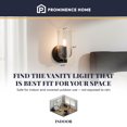 thumbnail image 3 of Prominence Home Hansley 1 Light Wall Sconce for Hallways or Bedrooms, Black, 3 of 12