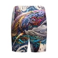 thumbnail image 2 of Lsque Psychedelic Shark Artwork Mens Sleep Pajama Shorts,Short Pajama Pants, Cotton Ultra-Soft Knit-3X-Large, 2 of 9
