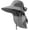 Drak Grey, variant on Minzimin Womens Sun Hat UV Protection, Foldable Waterproof Wide Brim Bucket Hats with Neck Flap for Summer Beach Fishing Hiking