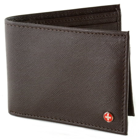 - Mens Wallet Genuine Leather Removable ID Card Case Bifold Passcase