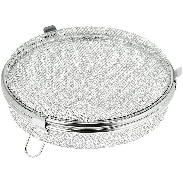 Cesta de lavavajillas de acero inoxidable cesta de almacenamiento de lavavajillas de metal cesta redonda de malla
