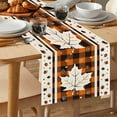 thumbnail image 6 of Thanksgiving Table Runner Fall Decorations for Dining Table Holiday Party Decor with Maple Leaf Pumpkin Turkey Design Polyester Table Mat for Autumn Harvest Home Kitchen Decor, 6 of 6