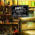 thumbnail image 6 of Funny Garage Sign Papa'S Workshop Signs Vintage Metal Tin Sign Garage Signs Man Cave Wall Decor Gift For Grandpa, Papa For Birthday Cool Workshop Decorative Accessories Mens Home Decorations 8 X 12, 6 of 15