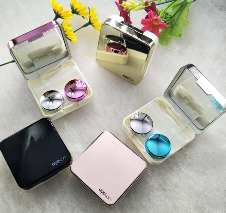 Mini Simple Contact Lens Travel Case Box Container Kit Set Holder With ...