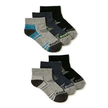 Reebok Kids Boy's Pro Series Cushion Ankle Socks, 6 Pack