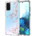 thumbnail image 1 of Galaxy S20 Plus Case, Cherry Blossom Floral Flower Clear Design Transparent Plastic Hard Back Case with TPU Bumper Protective Case Cover for Samsung Galaxy S20 Plus, 1 of 7
