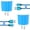 Blue, variant on Micro USB Cable, 2 Pack Charger Block with 6FT USB A to Micro Charging Cable, USB Wall Charger Phone Charger Charger Station Power Base with USB Micro Cable Compatible for Samsung Android, Mixed