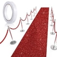 thumbnail image 1 of Alfombra Tatuo Glitter roja 75 x 500 cm con cinta adhesiva, 1 of 6