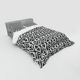 thumbnail image 2 of Ambesonne Tribal Bedding Set 4 Pcs, Sketchy Seem Rectangular, Queen, Black and White, 2 of 2