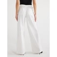 thumbnail image 3 of Sofia Jeans Women's Lightweight Luxe Mid Rise Wide Leg Trousers, 32" Inseam, Sizes 0-20, 3 of 6