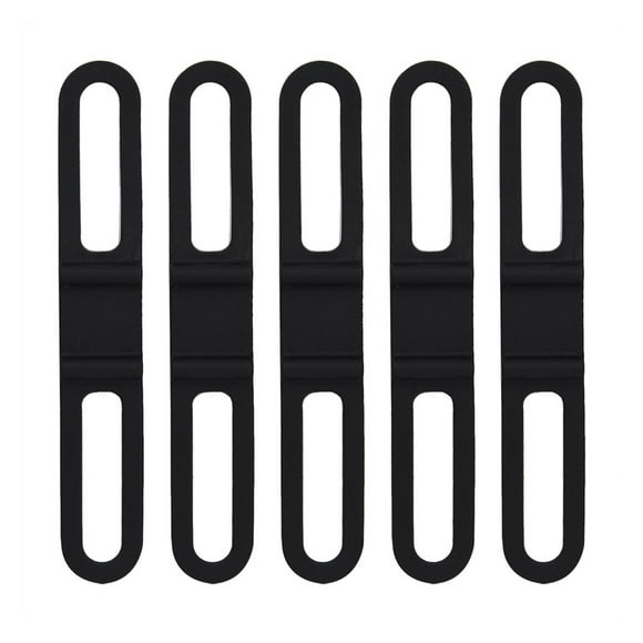 Goick Sangle de vélo-5 pièces/Ensemble Multifonctionnel équitation vélo vélo Silicone Sangle Fixe Bandage Lampe de Poche Support