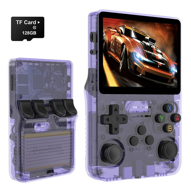 R36S Reproductor de videojuegos clásico Sistema Linux Regalo para niños con pantalla IPS de 35 pulgadas