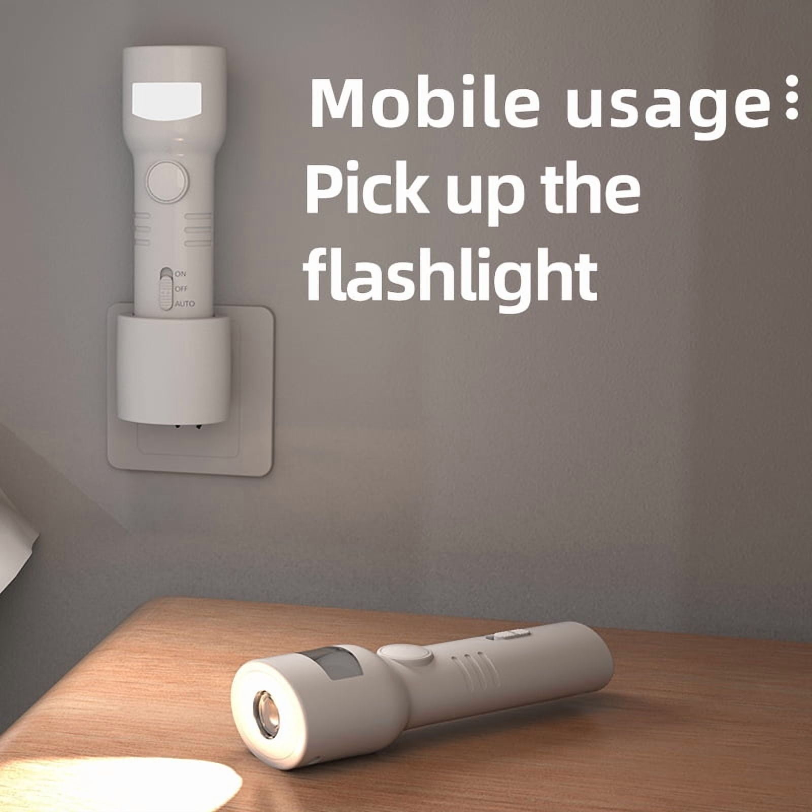 2-in-1 Motion Sensor Night Light & Detachable Flashlight, Rechargeable Wall-Mounted LED Light with 120° Wide-Angle Sensor for Hallway, Bedroom, and Stairs