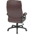 thumbnail image 3 of EC Series Executive Bonded Leather High Back Adjustable  Chair with Thick Padded Contour Seat and Locking Tilt Control, Burgundy, 3 of 7