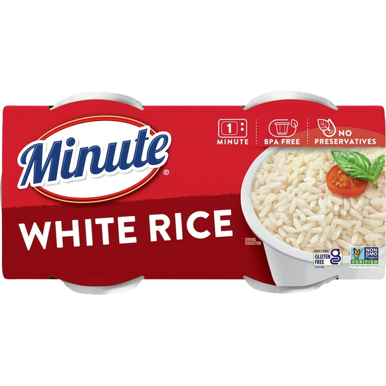 Minute Ready to Serve White Rice, Quick and Easy Cups, 4.4 oz, 2 Ct 