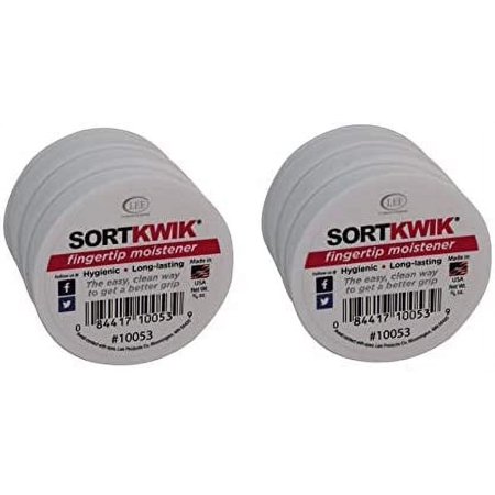LEE 10053 Sortkwik Fingertip Moisteners, 3/8 oz, Pink, Sold as 6 Pack