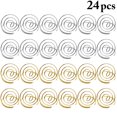 thumbnail image 1 of Coofit 24PCS Place Card Holder Ring Shape Creative Table Card Holder Table Number Stand, 1 of 10