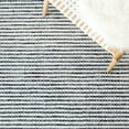 thumbnail image 6 of SAFAVIEH Abstract Stephanie Plaid Wool Area Rug, Blue/Ivory, 6' x 6' Round, 6 of 11
