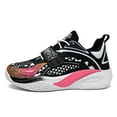 thumbnail image 3 of Bolognifi Men's Round-Toe Leather Upper Thick-Soled Non-Slip Cushioning Lightweight Lace-Up High-Top Basketball Shoes, 3 of 7