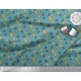thumbnail image 3 of Soimoi Velvet Fabric Leaves & Floral Print Sewing Fabric Yard 58 Inch Wide, 3 of 3